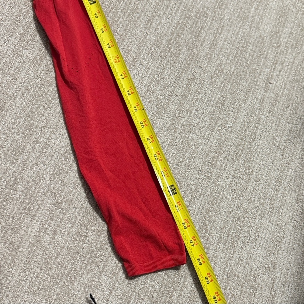 Gymshark Women’s Medium Red Sweat Talks Activewear Top Long Sleeve Shirt - Picture 9 of 11